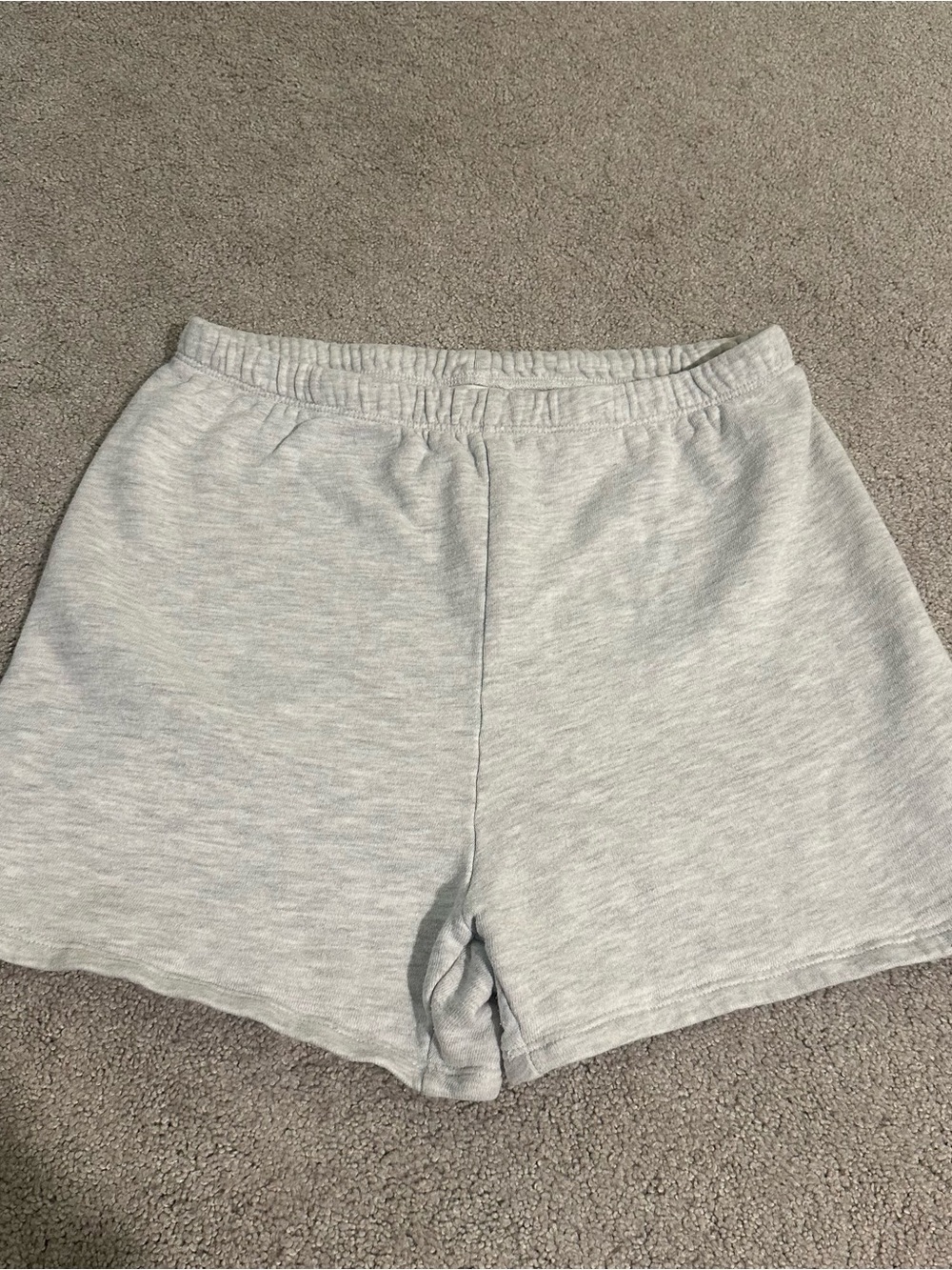 JOAH BROWN gray grey fitted sweat short women medium large m/l EUC